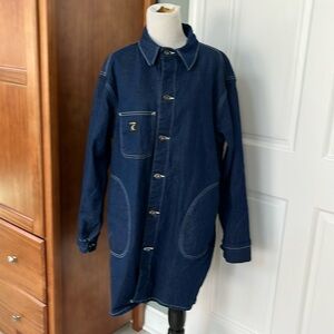 LC King ladies XL Denim Shop Coat